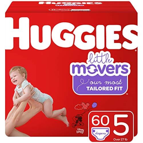 HUGGIES Little Movers - Taille 5 - 60 couches