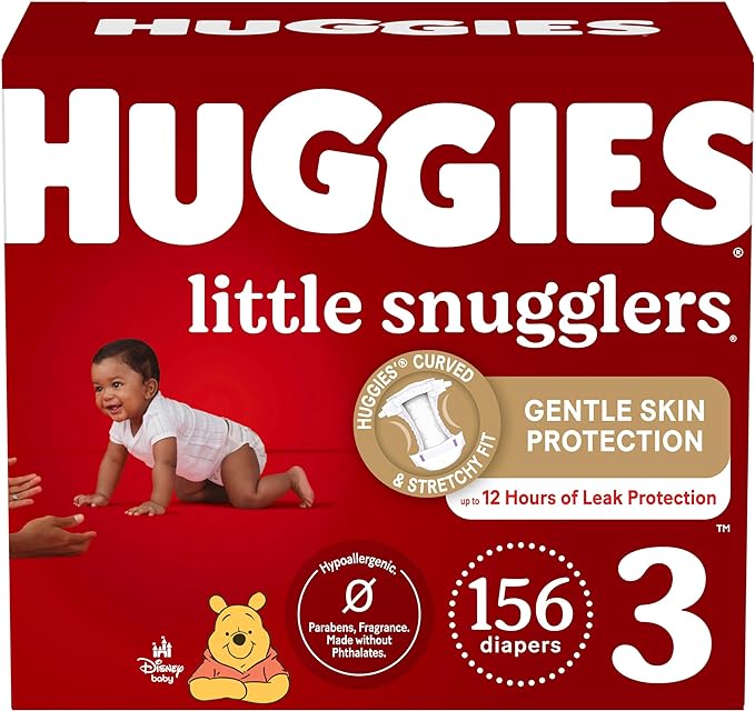 HUGGIES Little Snugglers - Taille 3 - 156 couches