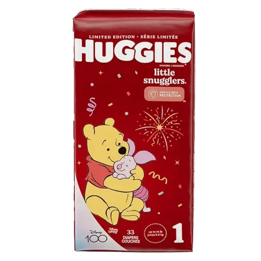 HUGGIES Little Snugglers - Taille 1 - 33 couches