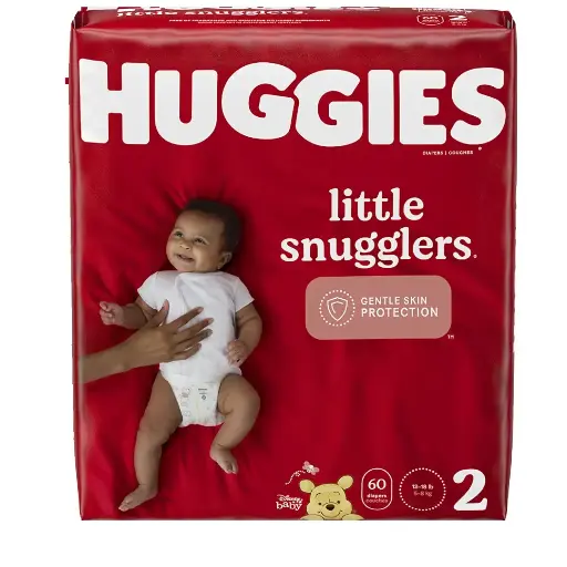 HUGGIES Little Snugglers - Taille 2 - 60 couches