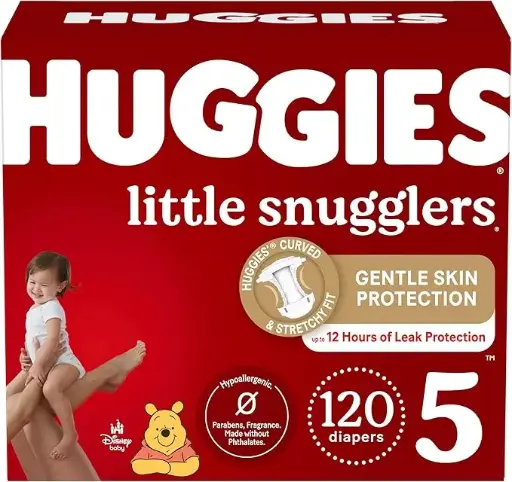 HUGGIES Little Snugglers - Taille 5 - 120 couches