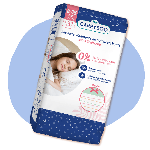 CARRYBOO - Sous-vêtements de nuit absorbants, sains & discrets - Fille