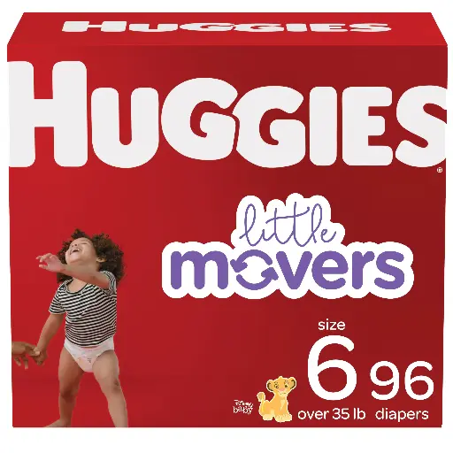 HUGGIES Little Movers - Taille 6 - 96 couches