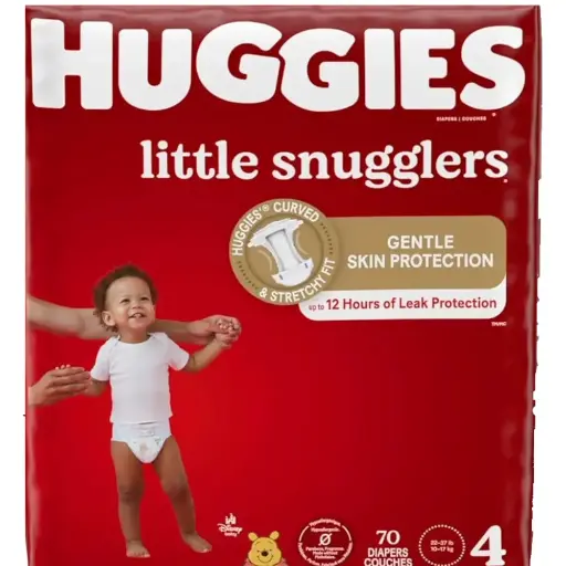HUGGIES Little Snugglers - Taille 4 - 70 couches