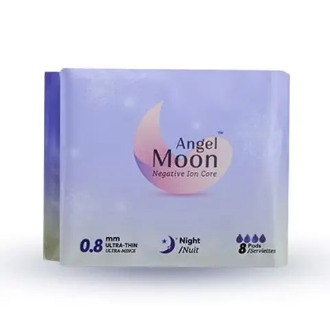 ANGEL MOON - 8 Serviettes Hygiéniques Thérapeutiques - Nuit